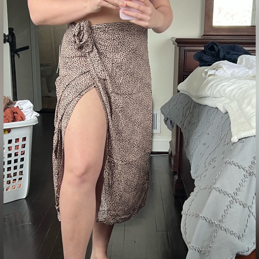 Printed Wrap Around Skirt